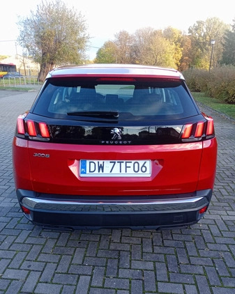 Peugeot 3008 cena 72000 przebieg: 67158, rok produkcji 2019 z Wrocław małe 56